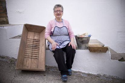 María Atienza, 'Mariquita la Maura', participante en las actividades culturales 'De lavadero a las lavadora' en Algodonales.