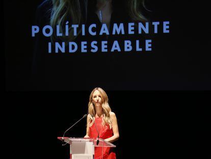 Presentación del libro de Cayetana Álvarez de Toledo 'Políticamente indeseable' en el Centro de Bellas Artes de Madrid, este lunes.