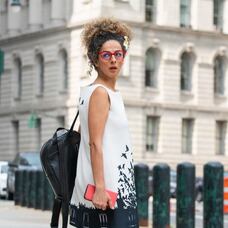 Masih Alinejad, el pasado lunes, en las calles de Nueva York.