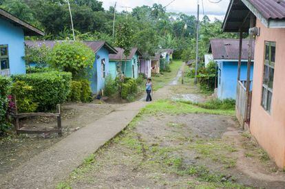 Escena de un villa en una zona rural en Costa Rica.