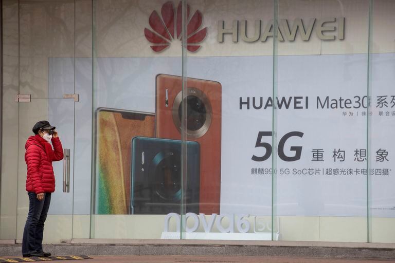 Tienda de Huawei en Pekín.