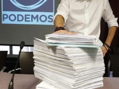 Pablo Iglesias, número uno de la candidatura de Podemos.
