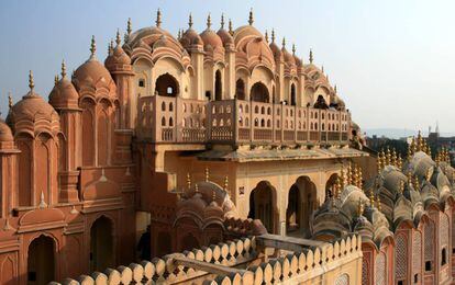Palacio de los Vientos o Hava Mahal en Jaipur (Rajastán).