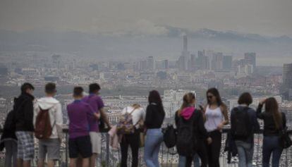Contaminació atmosfèrica a Barcelona.