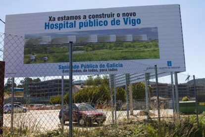 Obras del futuro hospital de Vigo, semiparalizadas desde hace un año