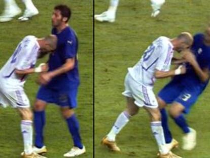 Reconstrucci&oacute;n del cabezazo de Zidane a Materazzi. 