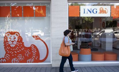 Fachada de una sucursal de ING.
