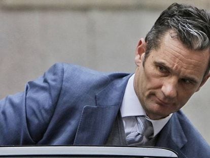 I&ntilde;aki Urdangarin, a su llegada a la Audiencia de Palma, en febrero.