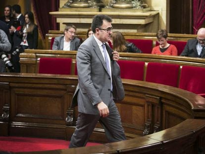 Llu&iacute;s Salvado, en una imagen en el Parlament. 