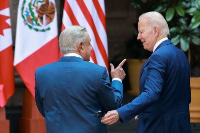 Biden y López Obrador, en la Cumbre de Líderes de América del Norte, el 10 de enero de 2023.