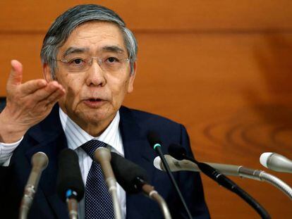 El gobernador del Banco de Japón, Harukiro Kuroda.