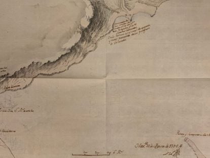Mapa inédito de la bahía de La Habana de 1789 hallado por un investigador en el Archivo General de Indias de Sevilla.