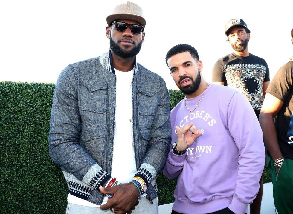 Lebron James y el rapero Drake en Toronto (Canadá), en 2017.