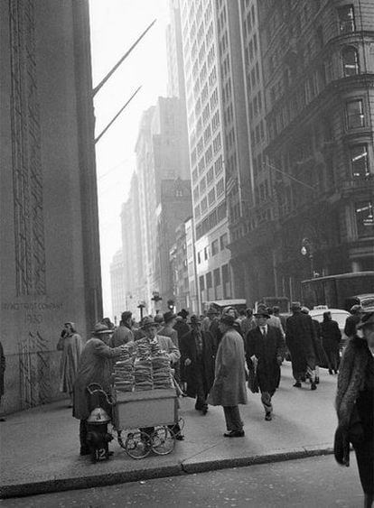 Wall Street, en Nueva York en 1952.