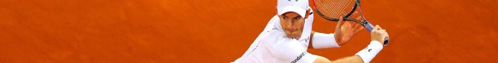 Andy Murray, durante un partido en la Caja Mágica de Madrid.