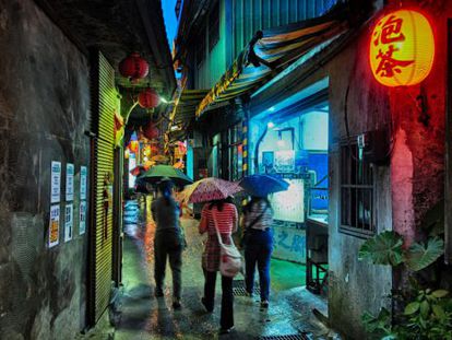 Las laberínticas calles de Jiufen, en Taiwán, una de las localizaciones de 'Silence', la próxima película de Martin Scorsese.