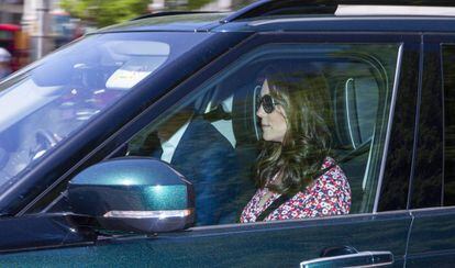 Kate de Cambridge llega al castillo de Windsor 48 horas antes de la boda de Enrique y Meghan.