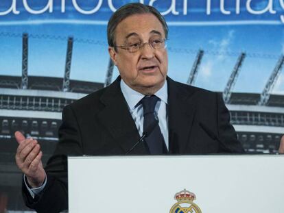 El presidente del Real Madrid, Florentino Pérez