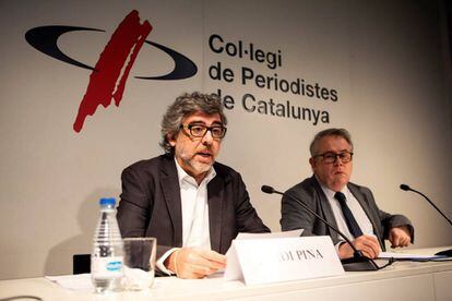 L'advocat Jordi Pina i el metge Jaume Padrós l'1 de desembre.