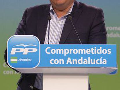 El presidente del PP de Cádiz, Antonio Sanz.
