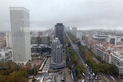 Vistas desde el antiguo despacho del presidente de BBVA.