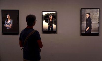 Exposición de la fotografa Jitka Hanzlová en la Fundación Mapfre en Madrid.