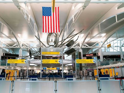 Imagen del jueves 12 de marzo de la terminal 1 del Aeropuerto Internacional John F. Kennedy, en Nueva York.