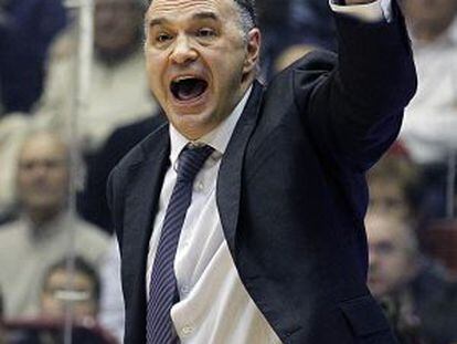 Pablo Laso, durante la final de la Copa del Rey