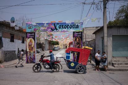 Anuncio de la Feria de Xoxocotla.