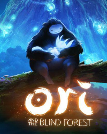 Detalle del póster de 'Ori and the blind forest', inspirado en las películas de animación de Hayao Miyazaki.