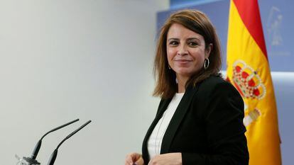 Adriana Lastra, en una imagen de 2021, en el Congreso de los Diputados.