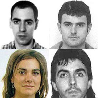 De izquierda a derecha, Josu Álvarez y Oskar Elezeaga, (arriba), y Amaia Ibarra y Francisco Javier Ganuza.