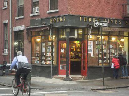Three Lives and Company, librer&iacute;a independiente de Nueva York, a principios de 2013. 