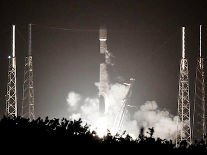 El Falcon 9, despega desde Cabo Cañaveral.