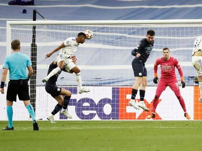 Rodrygo anota el segundo gol del Real Madrid frente al Manchester City.