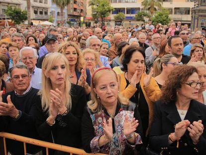 Concentración en Algeciras, para pedir «más compromiso» en la lucha contra el narcotráfico en el Campo de Gibraltar.