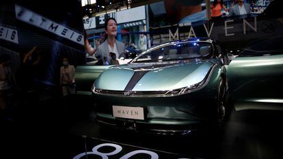 Modelo Maven, de WM Motor, presentado en la feria Auto China Show en Pekín en  2020.
