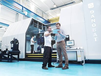 Imagen de la empresa Danobat, en Elgoibar (Gipuzkoa), fabricante de máquina herramienta.