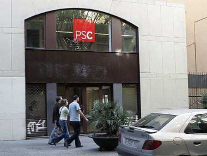 Local adquirido por el PSC al Incasol en la calle dels Àngels de Barcelona.