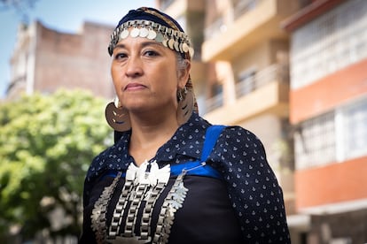 Moira Millán retratada en Buenos Aires, el pasado 14 de noviembre.