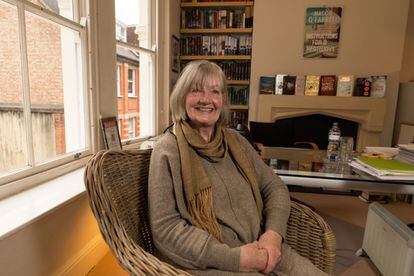 Barbara Trapido, durante la entrevista en la sede de la agencia literaria A. M. Heath en Londres.