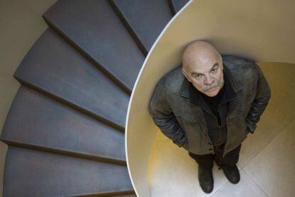 El escritor Mart&iacute;n Caparr&oacute;s, durante la presentaci&oacute;n de su &uacute;ltima obra, &#039;El hambre&#039;. 