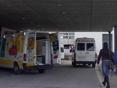 Ambulancias del servicio de Emergencias de Andalucía. 