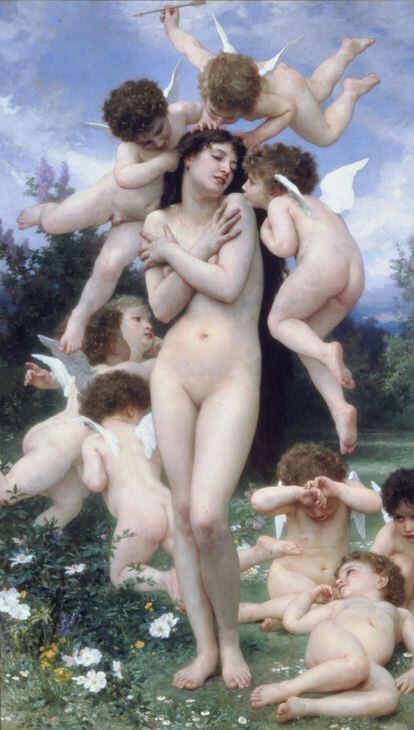 “La primavera”, de William-Adolphe Bouguereau (1886).