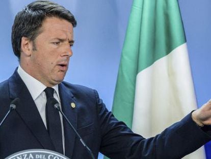El primer ministro italiano, Matteo Renzi. 