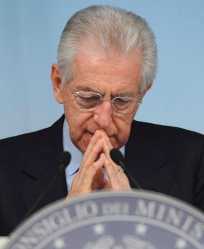 El primer ministro italiano, Mario Monti.