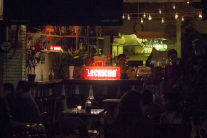 Restaurante La Chicha, asaltado la noche del lunes.