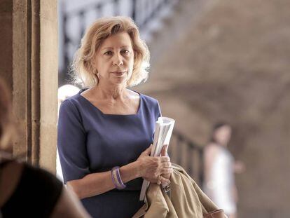 Munar, a su salida de la Audiencia de Palma de Mallorca.
