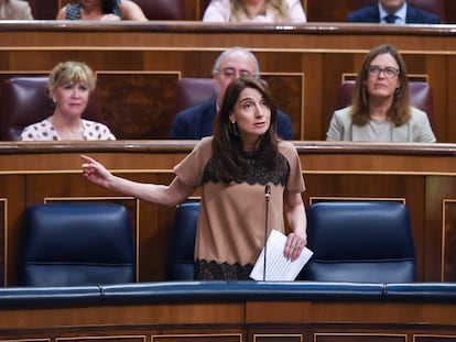 La ministra de Justicia, Pilar Llop,este miércoles en el Congreso.