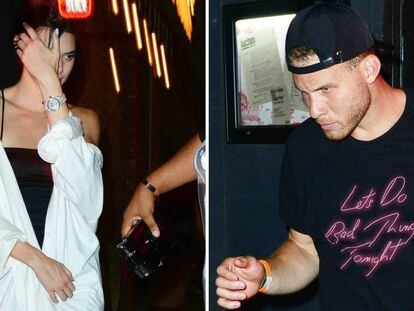 Kendall Jenner y el jugador de Los Angeles Clippers, Blake Griffin, salen por separado del club Avenue, en Hollywood, donde asistieron al concierto de Hendrick Lamar el pasado 8 de agosto. 